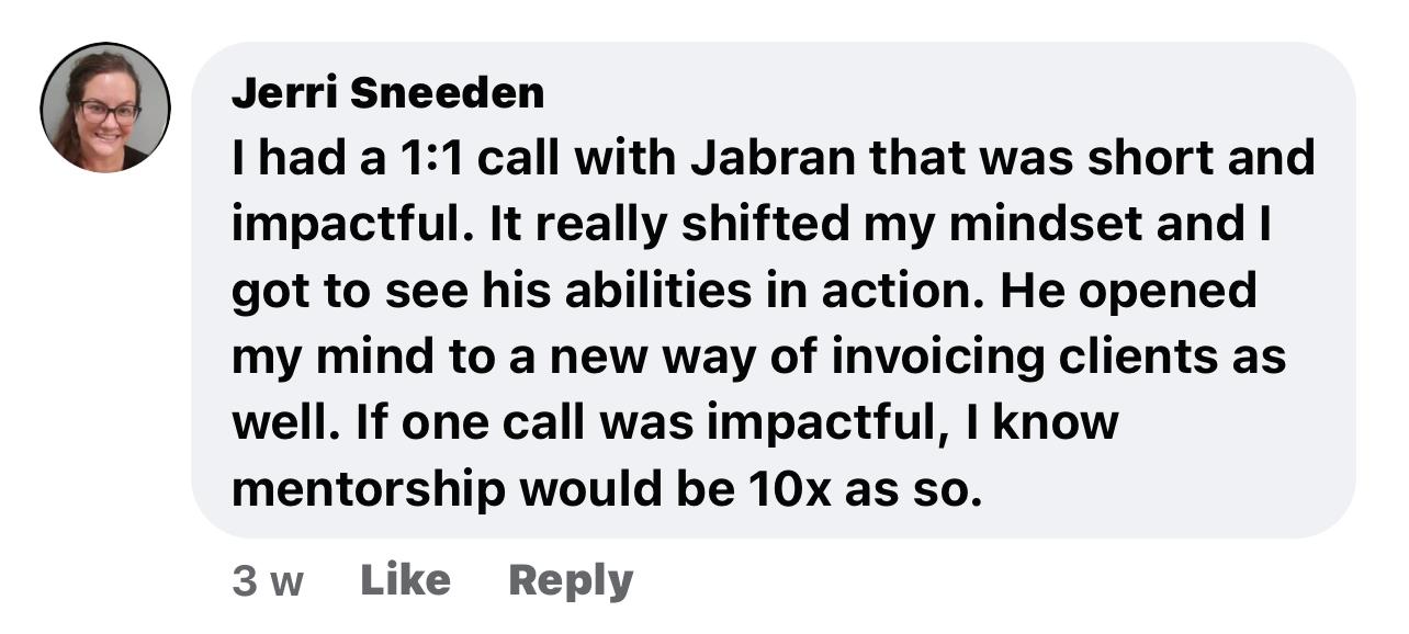 Testimonial from Jerri Sneeden